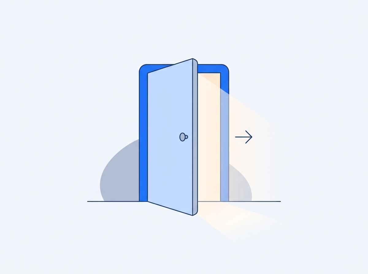Exit warm, leave the door open